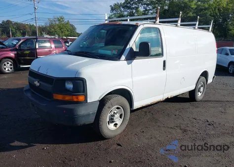 2007 Chevrolet Express Work Van from USA, damaged, VIN 1GCHG35V271144142